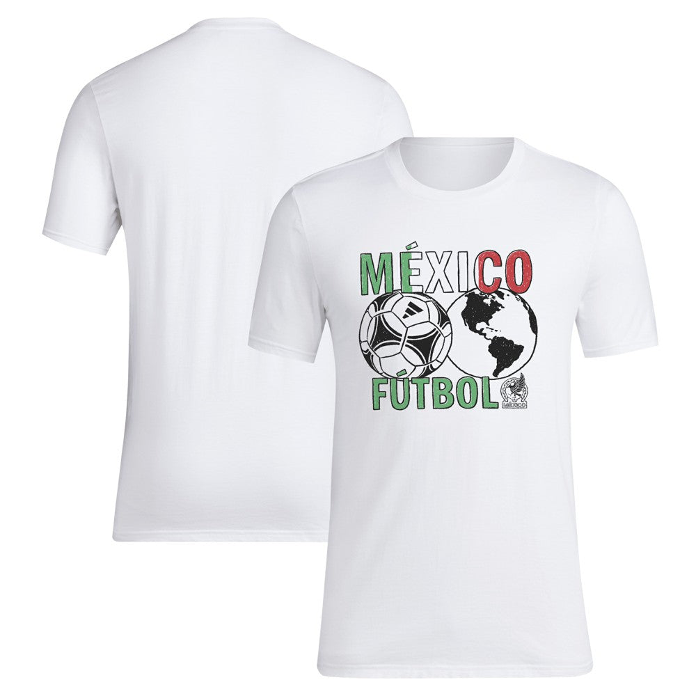 Adidas - Mexico National Team Around The World T-Shirt - White