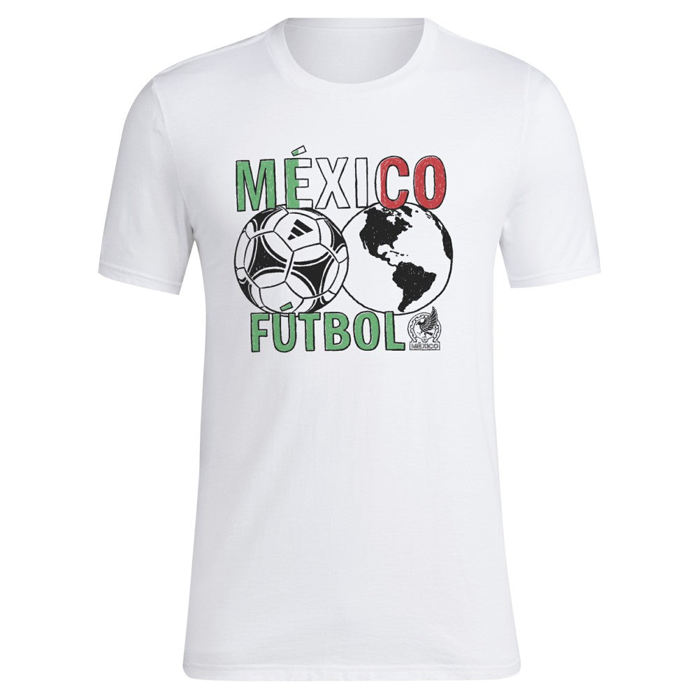 Adidas - Mexico National Team Around The World T-Shirt - White