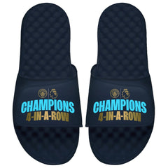 Manchester City ISlide Youth Four-Time Consecutive Premier League Champions Slide Sandals Navy