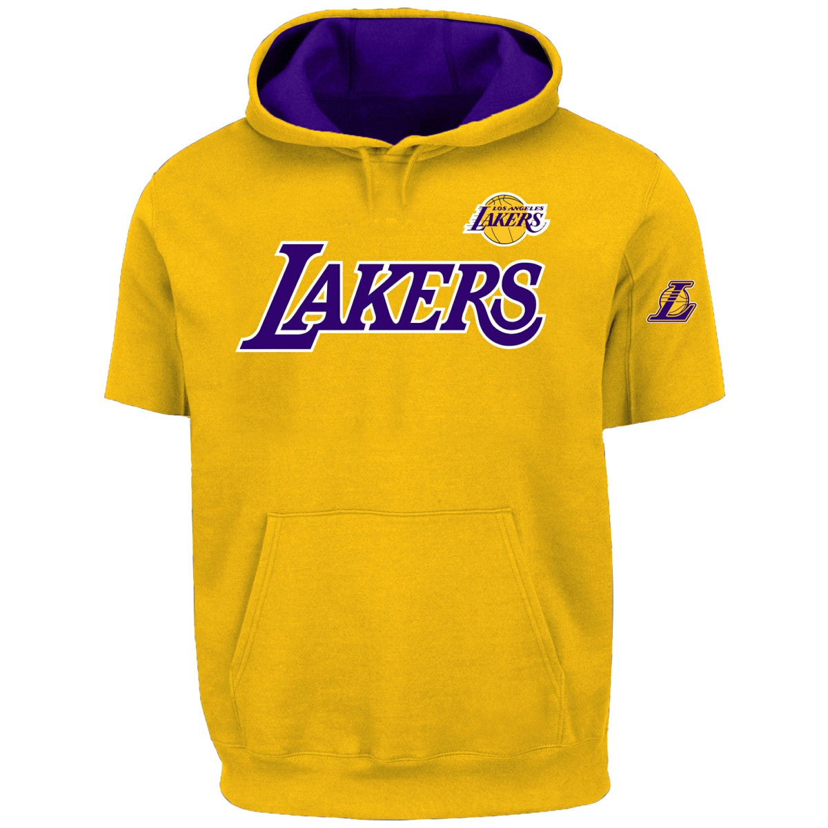 Fanatics LeBron James Los Angeles Lakers Big & Tall Short Sleeve Hoodie Gold