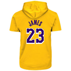 Fanatics LeBron James Los Angeles Lakers Big & Tall Short Sleeve Hoodie Gold