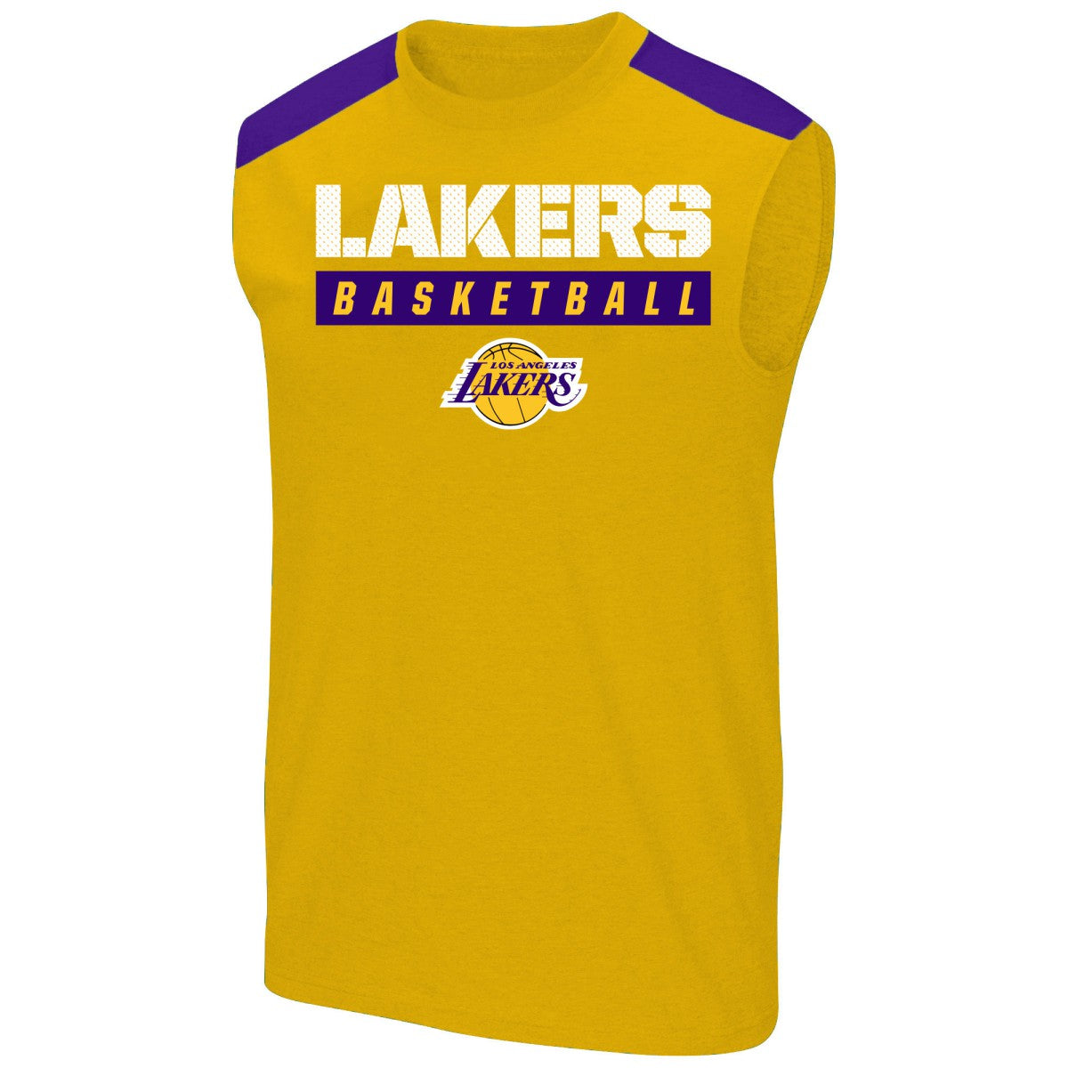 LeBron James Los Angeles Lakers Profile Big & Tall Player Muscle Tank Gold