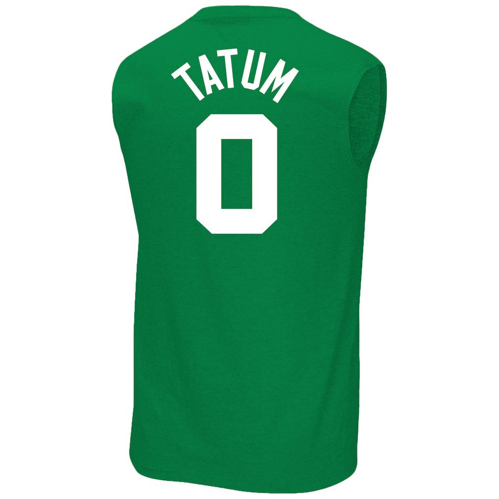 Jayson Tatum Boston Celtics Profile Big & Tall Player Muscle Tank Kelly Green
