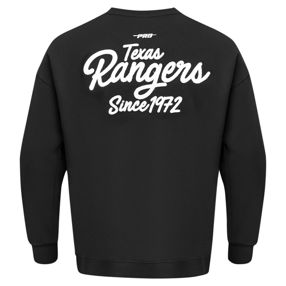 Texas Rangers Pro Standard Paint The City Dropped Shoulder Pullover Sweatshirt Sale