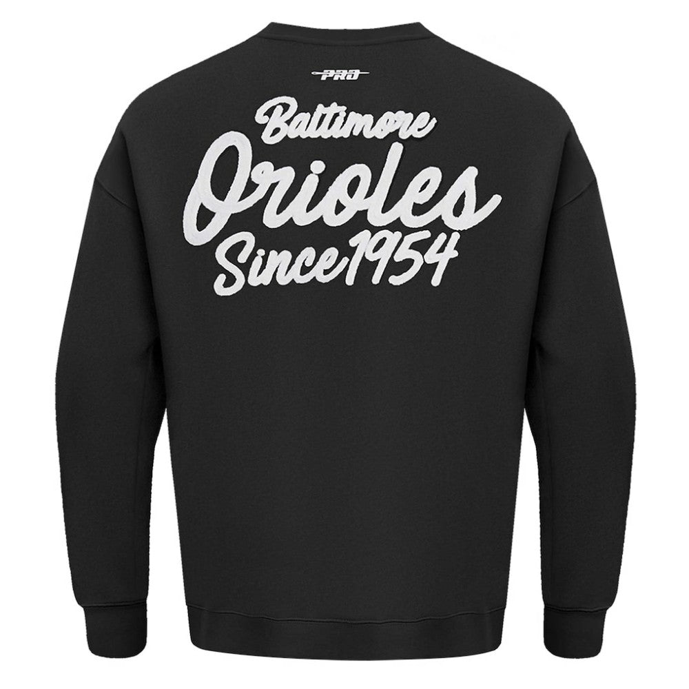 Baltimore Orioles Pro Standard Paint The City Dropped Shoulder Pullover Sweatshirt Outlet