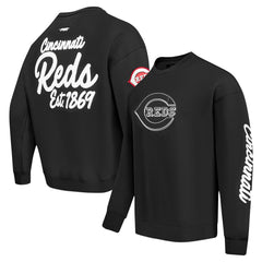 Cincinnati Reds Pro Standard Paint The City Dropped Shoulder Pullover Sweatshirt Discount