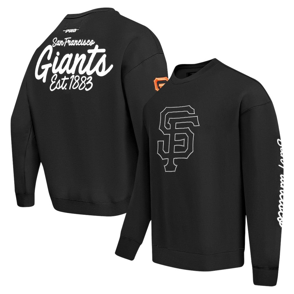 San Francisco Giants Pro Standard Paint The City Dropped Shoulder Pullover Sweatshirt Discount