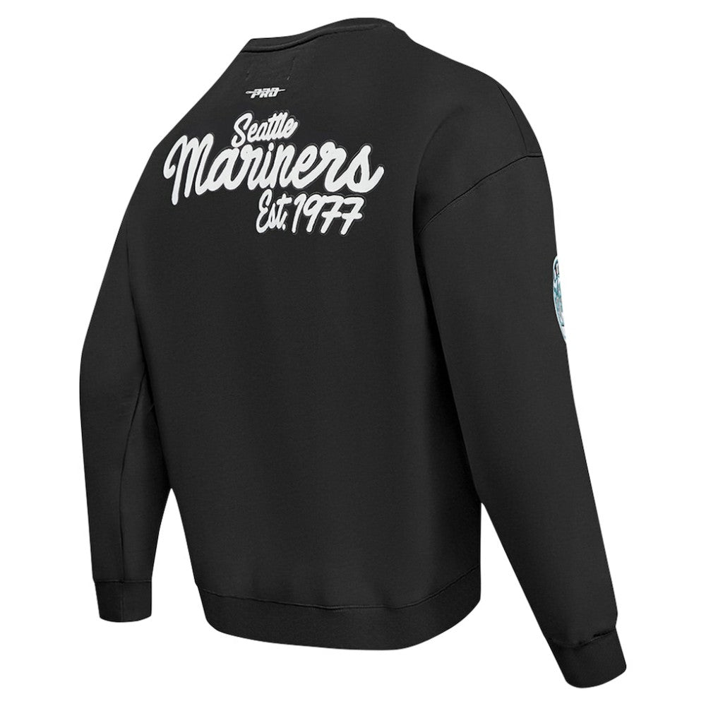 Seattle Mariners Pro Standard Paint The City Dropped Shoulder Pullover Sweatshirt Outlet