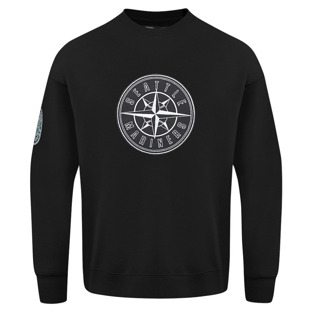 Seattle Mariners Pro Standard Paint The City Dropped Shoulder Pullover Sweatshirt Outlet