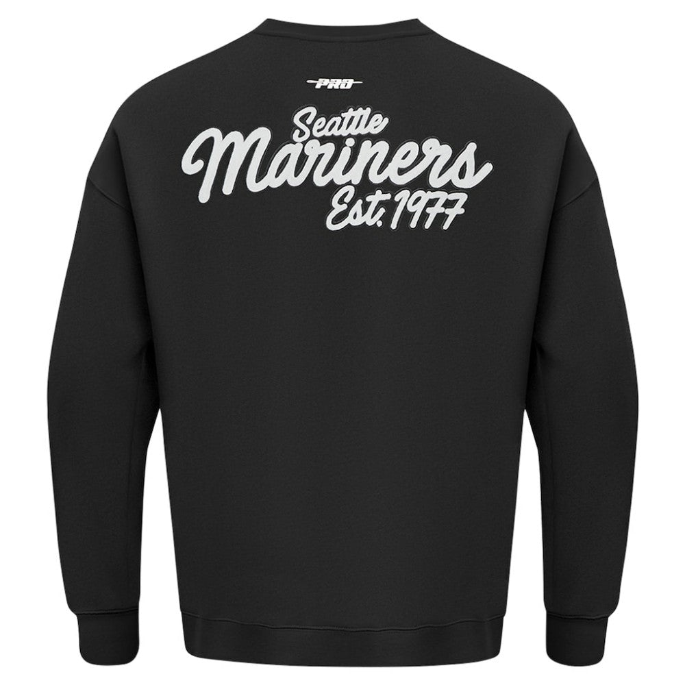 Seattle Mariners Pro Standard Paint The City Dropped Shoulder Pullover Sweatshirt Outlet