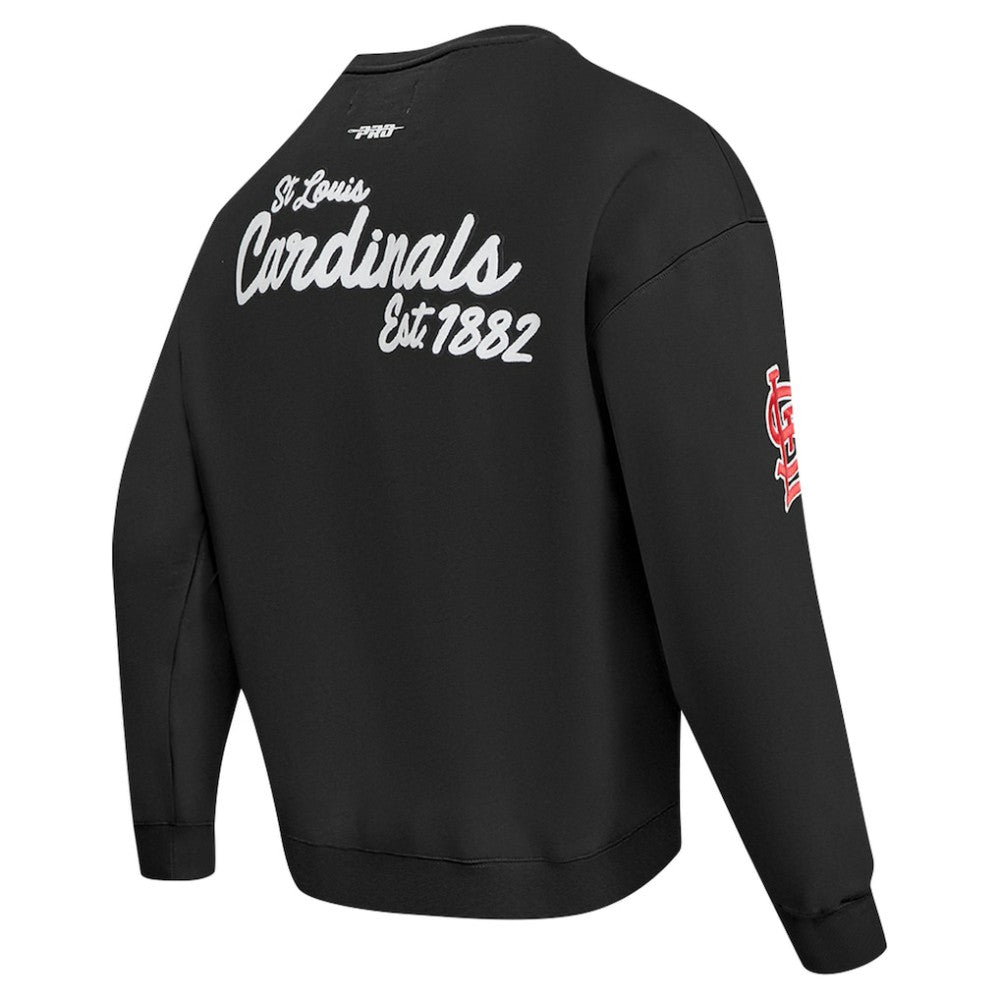 St. Louis Cardinals Pro Standard Paint The City Dropped Shoulder Pullover Sweatshirt Outlet