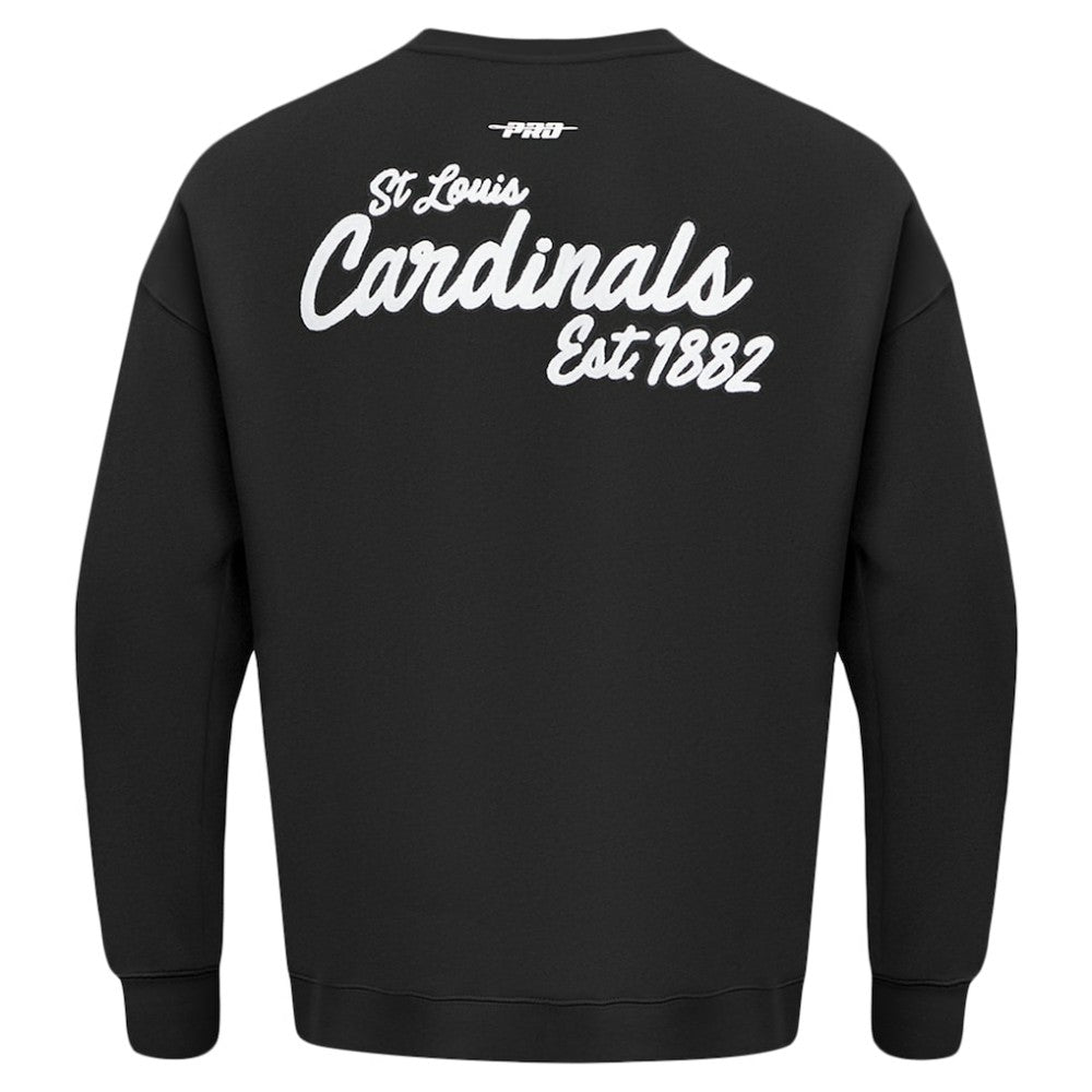 St. Louis Cardinals Pro Standard Paint The City Dropped Shoulder Pullover Sweatshirt Outlet