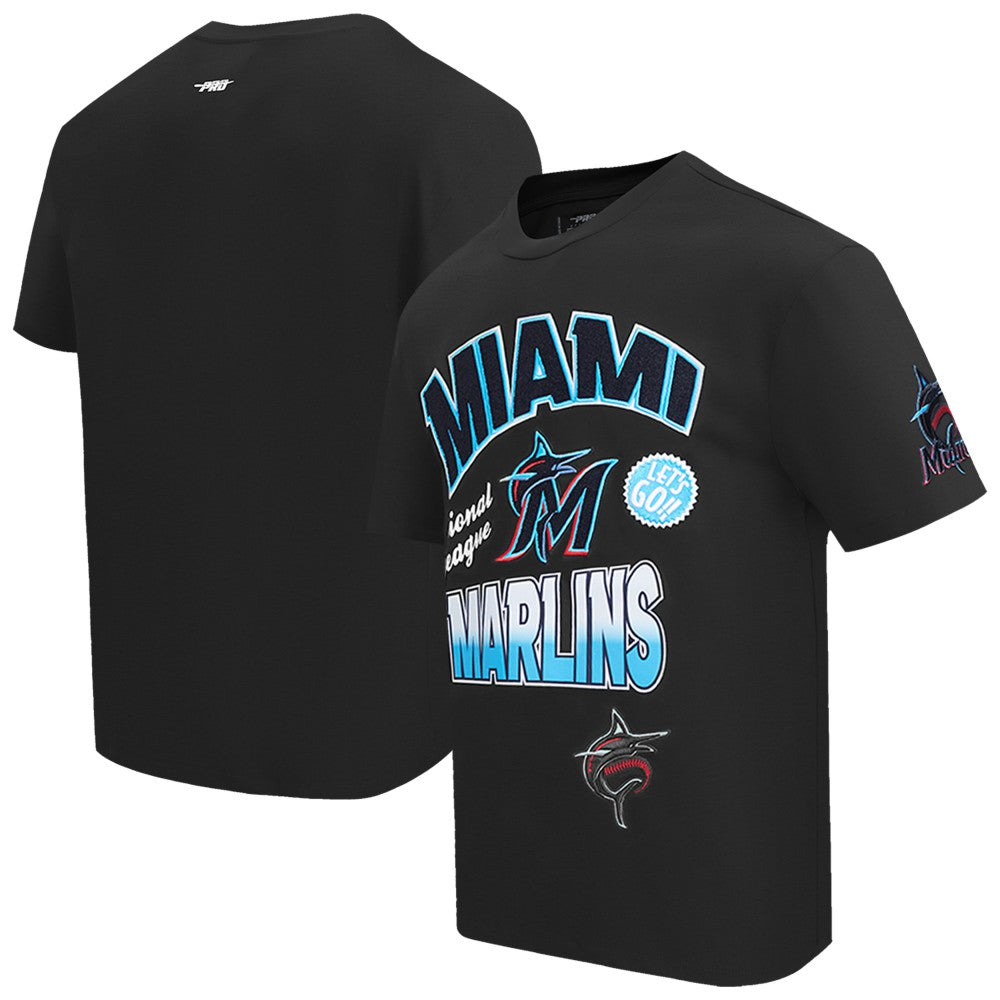 Miami Marlins Pro Standard Turn It Up Dropped Shoulder T-Shirt Online