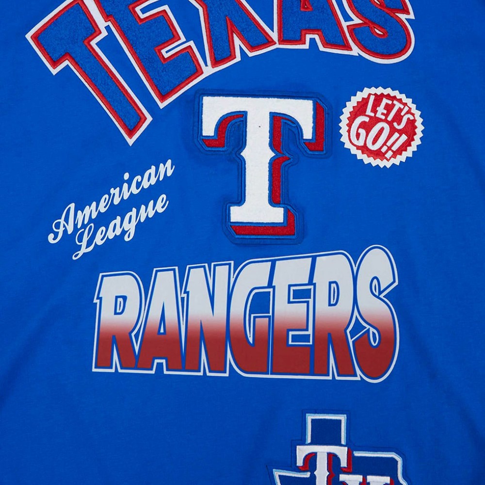 Texas Rangers Pro Standard Turn It Up Dropped Shoulder T-Shirt Near Me