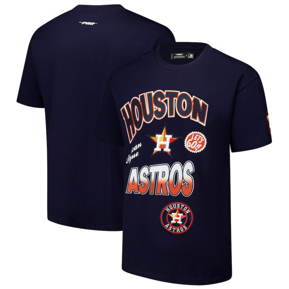 Houston Astros Pro Standard Turn It Up Dropped Shoulder T-Shirt Discount