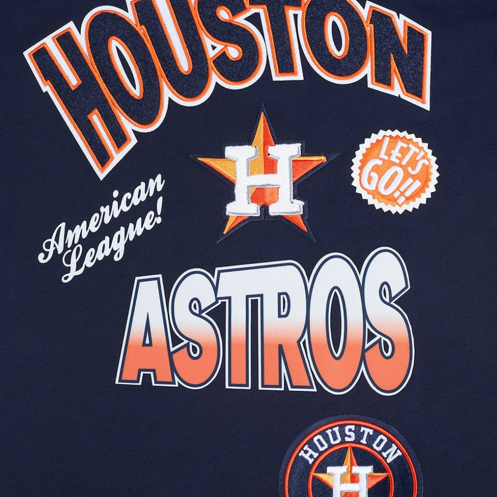 Houston Astros Pro Standard Turn It Up Dropped Shoulder T-Shirt Discount