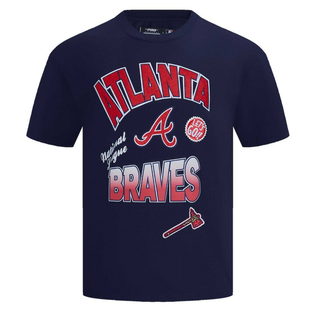 Atlanta Braves Pro Standard Turn It Up Dropped Shoulder T-Shirt Online