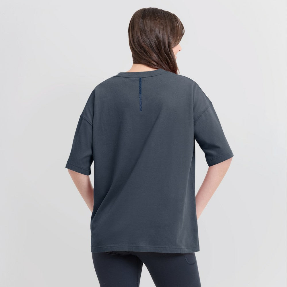 Chicago Cubs Fanatics Women's Oversized Elements Raw Edge Future Ground T-Shirt Near Me
