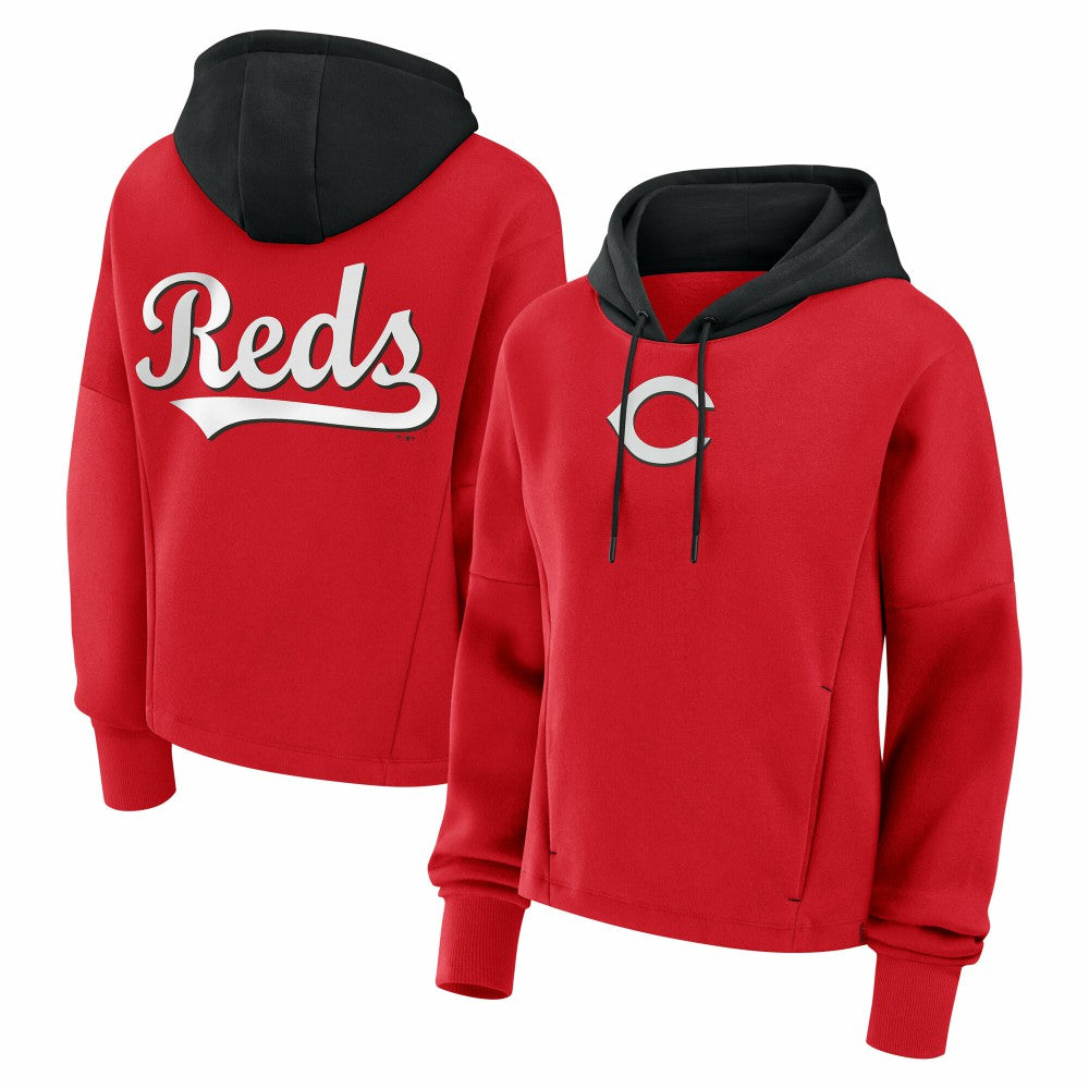 Cincinnati Reds Fanatics Women's Oversized Legacy Favorite Spectator Pullover Hoodie Online