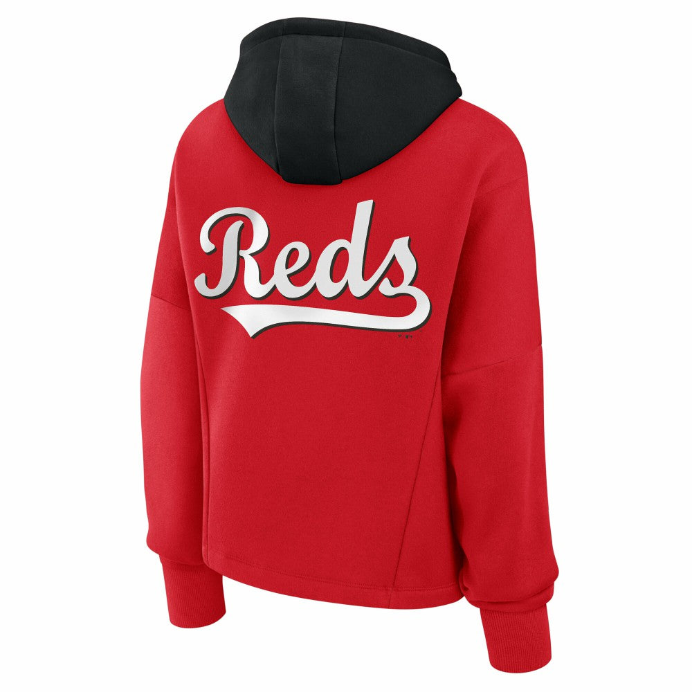 Cincinnati Reds Fanatics Women's Oversized Legacy Favorite Spectator Pullover Hoodie Online