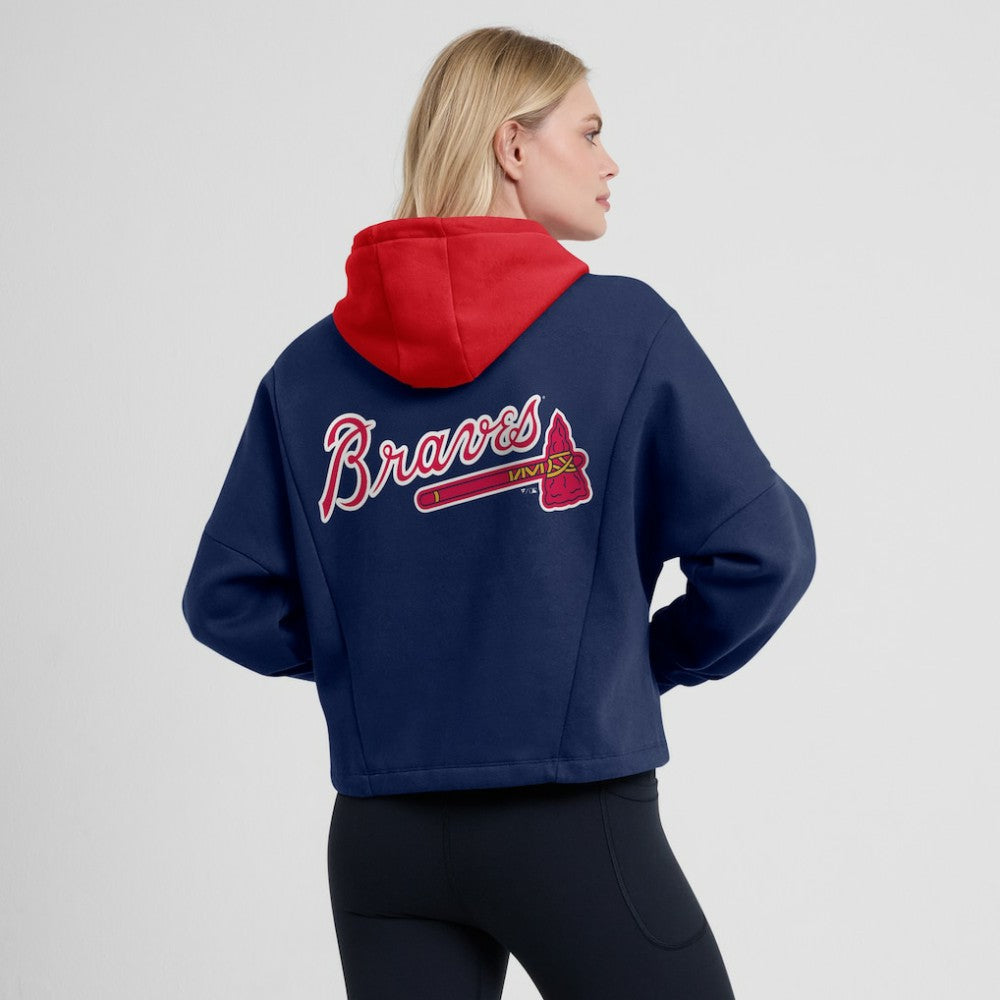 Atlanta Braves Fanatics Women's Oversized Legacy Favorite Spectator Pullover Hoodie Online