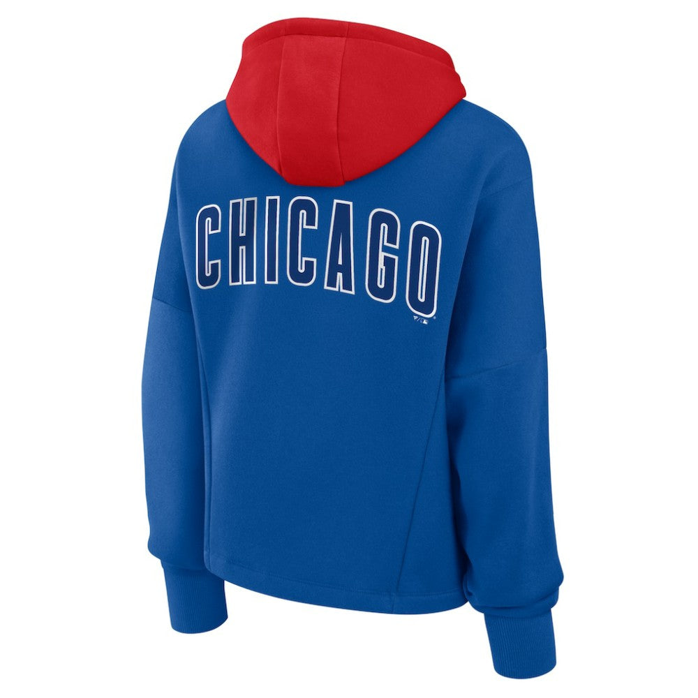 Chicago Cubs Fanatics Women's Oversized Legacy Favorite Spectator Pullover Hoodie Outlet