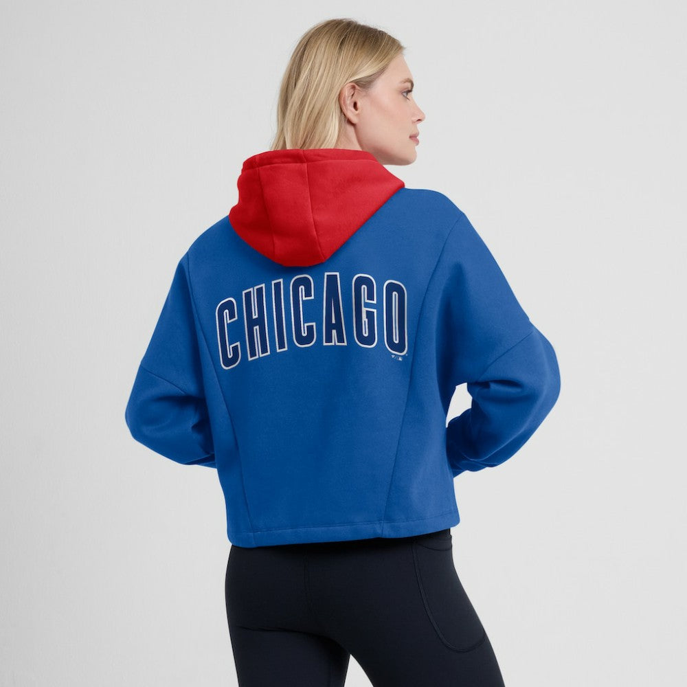 Chicago Cubs Fanatics Women's Oversized Legacy Favorite Spectator Pullover Hoodie Outlet