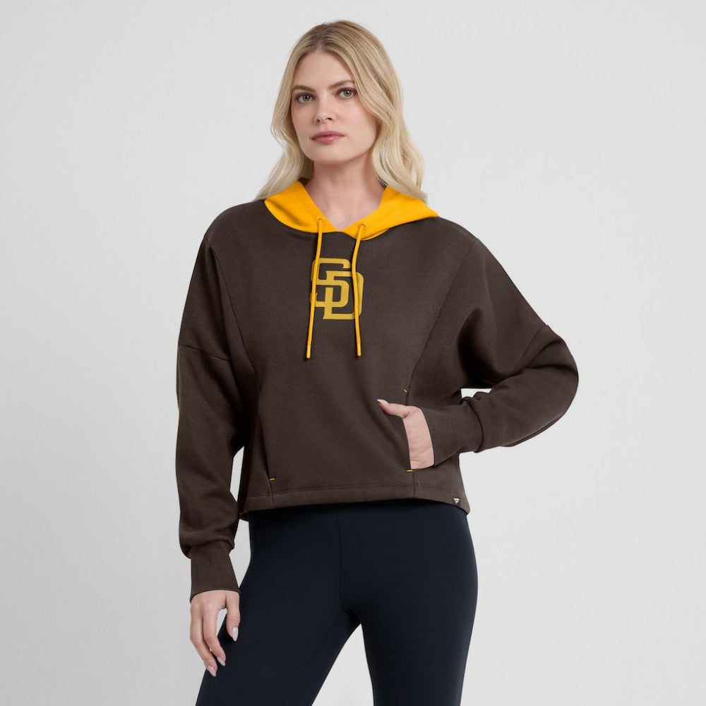 San Diego Padres Fanatics Women's Oversized Legacy Favorite Spectator Pullover Hoodie Outlet
