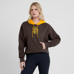 San Diego Padres Fanatics Women's Oversized Legacy Favorite Spectator Pullover Hoodie Outlet