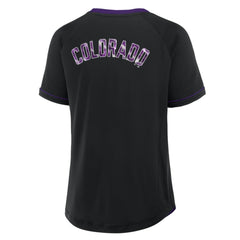 Colorado Rockies Fanatics Women's League Diva Star Raglan V-Neck T-Shirt Outlet