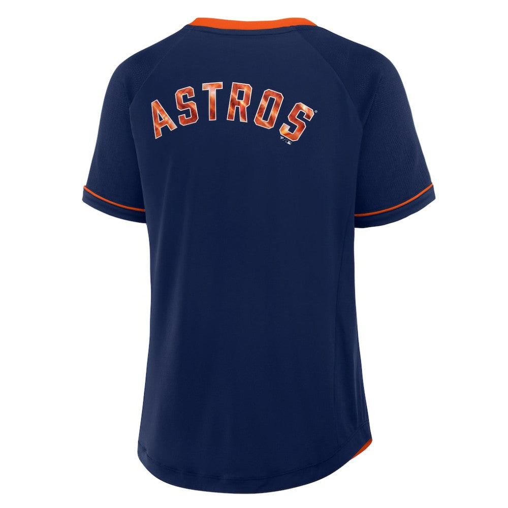 Houston Astros Fanatics Women's League Diva Star Raglan V-Neck T-Shirt Sale