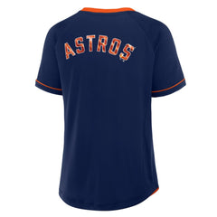 Houston Astros Fanatics Women's League Diva Star Raglan V-Neck T-Shirt Sale