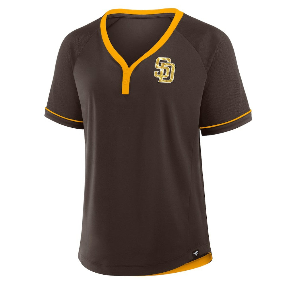 San Diego Padres Fanatics Women's League Diva Star Raglan V-Neck T-Shirt Discount