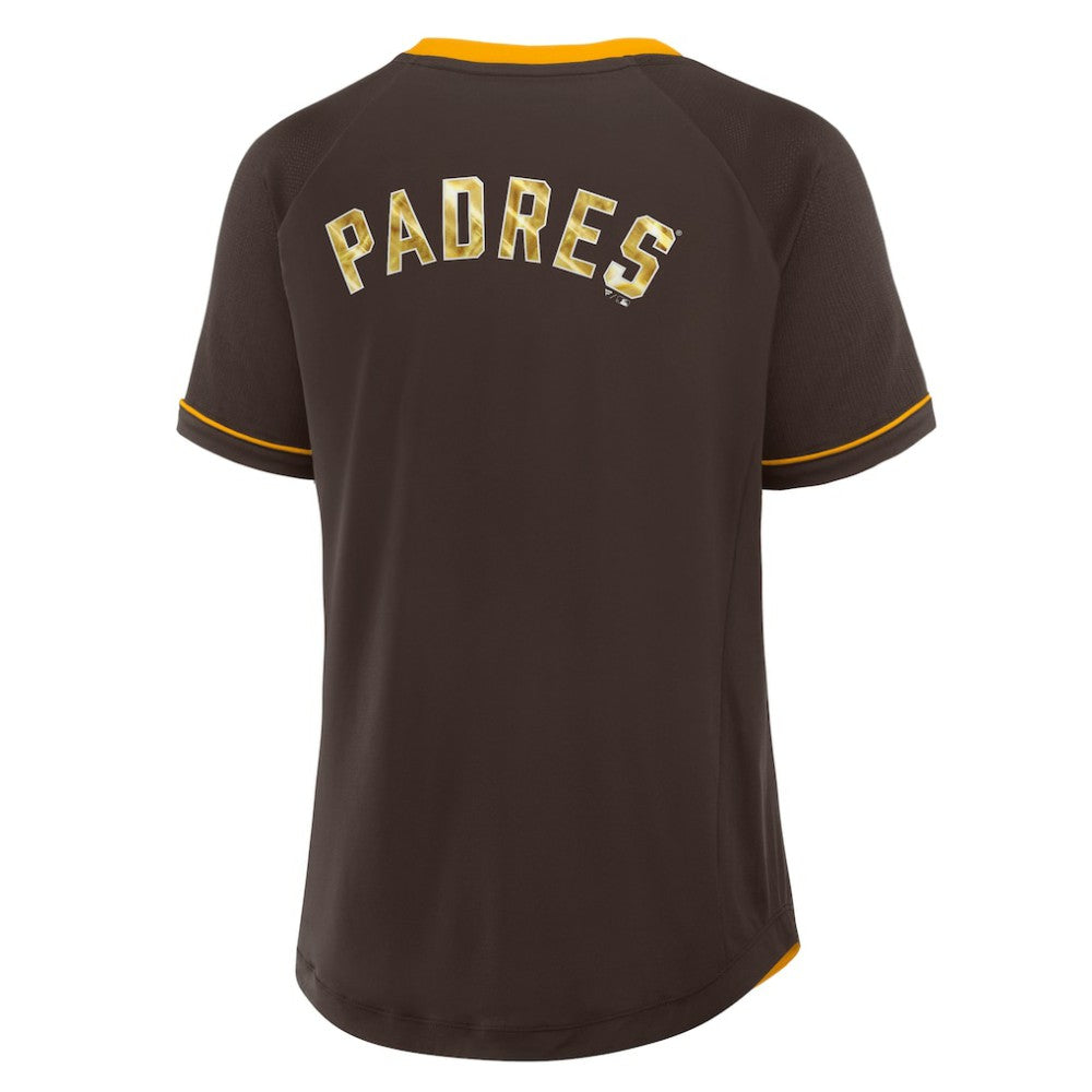 San Diego Padres Fanatics Women's League Diva Star Raglan V-Neck T-Shirt Discount