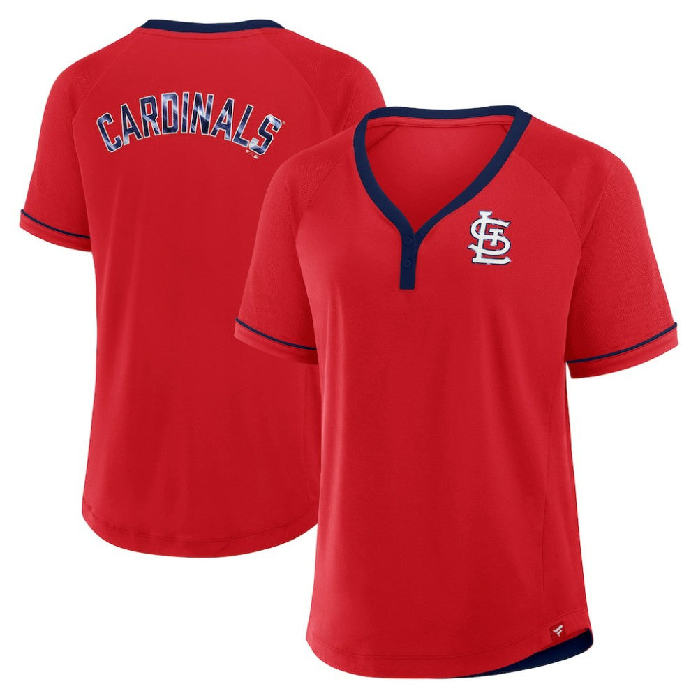 St. Louis Cardinals Fanatics Women's League Diva Star Raglan V-Neck T-Shirt Near Me
