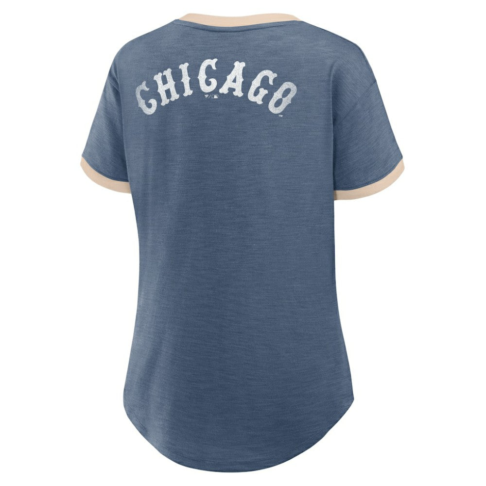 Chicago White Sox Fanatics Women's Binge Worthy Stadium Slub V-Neck T-Shirt Near Me