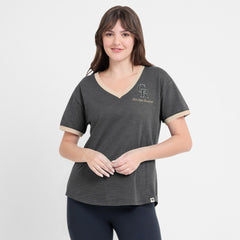 Colorado Rockies Fanatics Women's Binge Worthy Stadium Slub V-Neck T-Shirt Discount