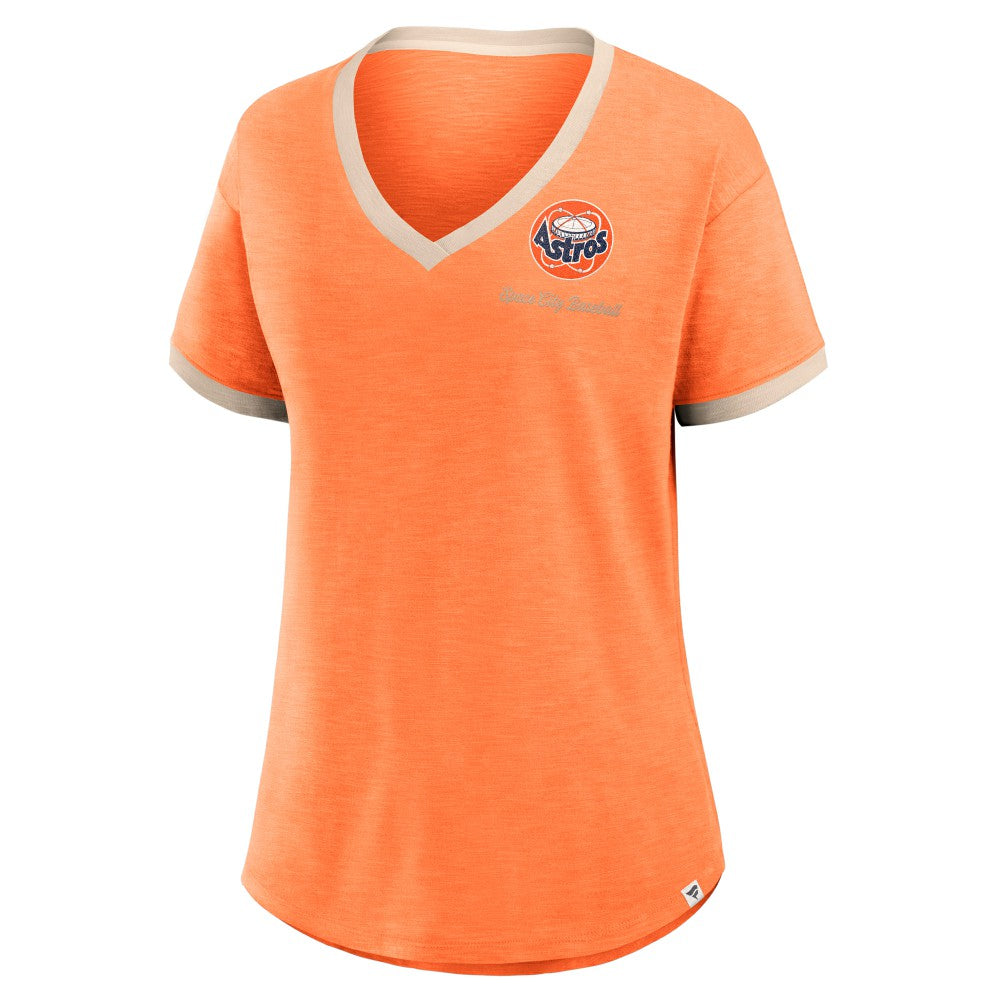 Houston Astros Fanatics Women's Binge Worthy Stadium Slub V-Neck T-Shirt for sale