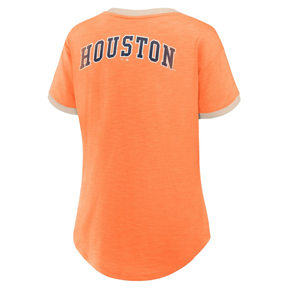 Houston Astros Fanatics Women's Binge Worthy Stadium Slub V-Neck T-Shirt for sale