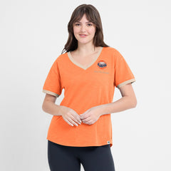 Houston Astros Fanatics Women's Binge Worthy Stadium Slub V-Neck T-Shirt for sale