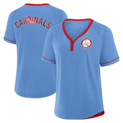 St. Louis Cardinals Fanatics Women's Cooperstown Collection League Diva V-Neck T-Shirt Sale