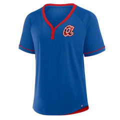 Atlanta Braves Fanatics Women's Cooperstown Collection League Diva Raglan V-Neck T-Shirt Near Me