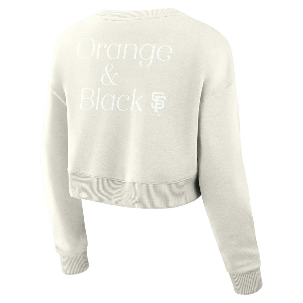 San Francisco Giants Fanatics Women's Studio Cropped Pullover Sweatshirt Sale