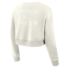 San Francisco Giants Fanatics Women's Studio Cropped Pullover Sweatshirt Sale