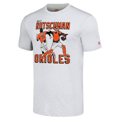 Adley Rutschman Baltimore Orioles Homage Caricature Player Tri-Blend T-Shirt Online