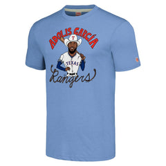 Adolis García Texas Rangers Homage Caricature Player Tri-Blend T-Shirt for sale