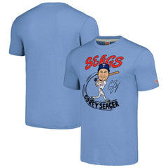 Corey Seager Texas Rangers Homage Caricature Player Tri-Blend T-Shirt Outlet