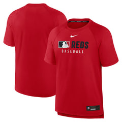 Cincinnati Reds Nike Authentic Collection Pregame Raglan Dri-FIT T-Shirt for sale