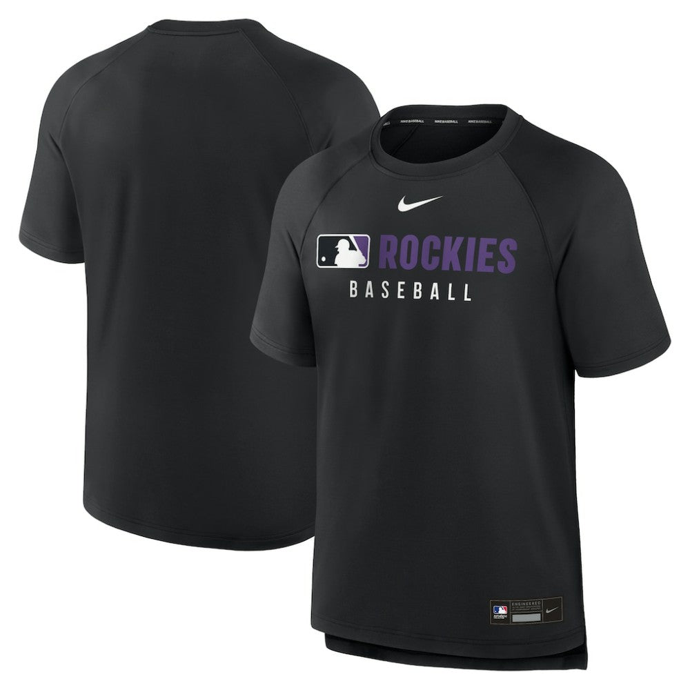 Colorado Rockies Nike Authentic Collection Pregame Raglan Dri-FIT T-Shirt Sale