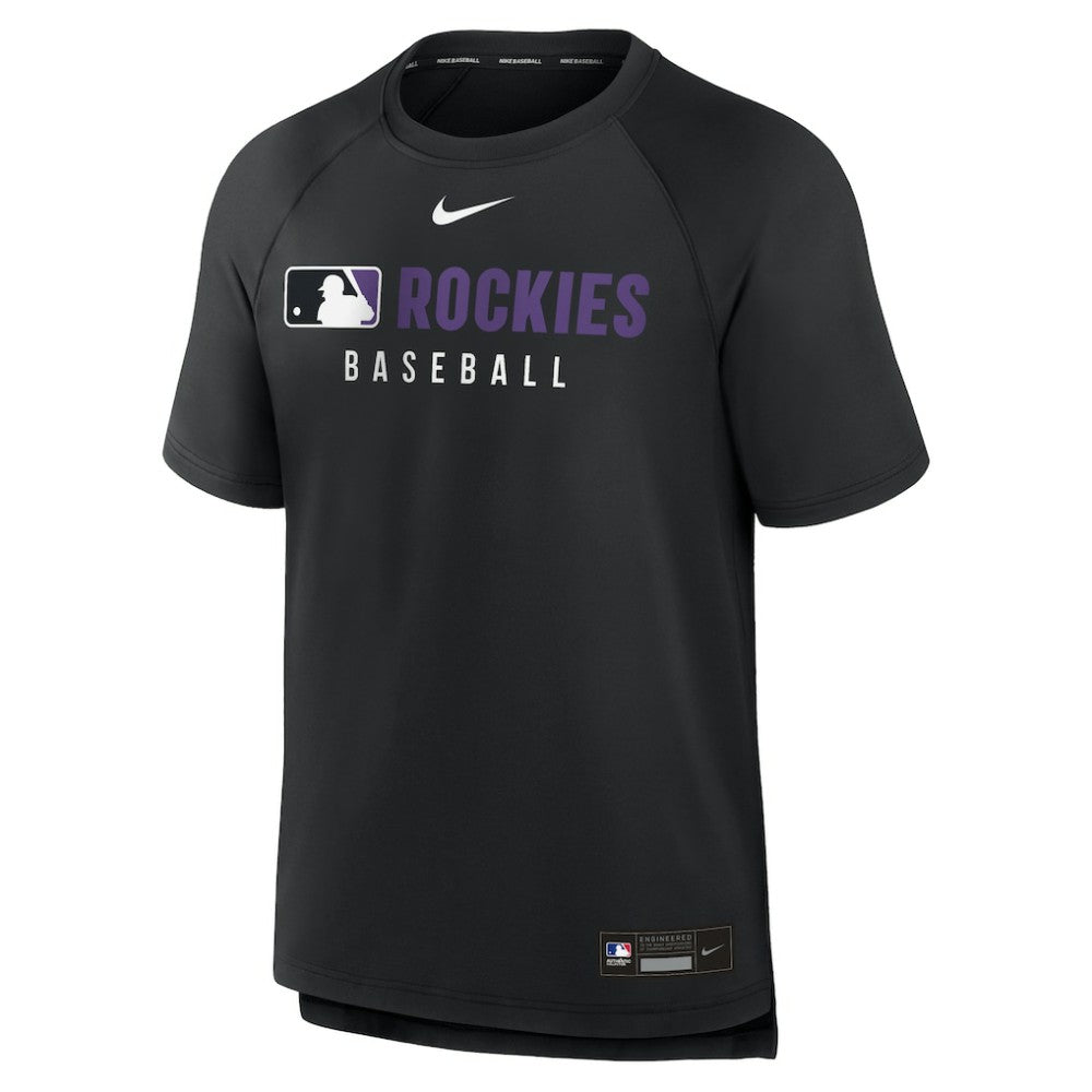 Colorado Rockies Nike Authentic Collection Pregame Raglan Dri-FIT T-Shirt Sale
